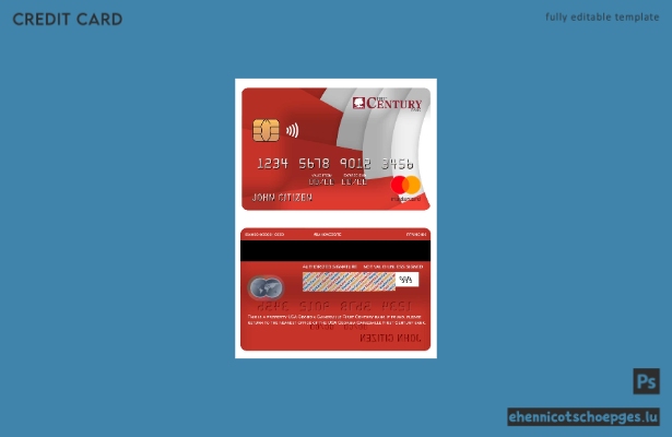 USA Georgia Gainesville First Century Bank Mastercard Beispielvorschau
